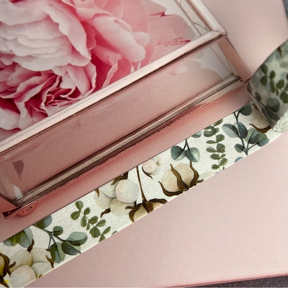 Cotton Plants With Sand Dollar Eucalyptus, Washi Tape, 1 Full Roll - Picture 2 of 8